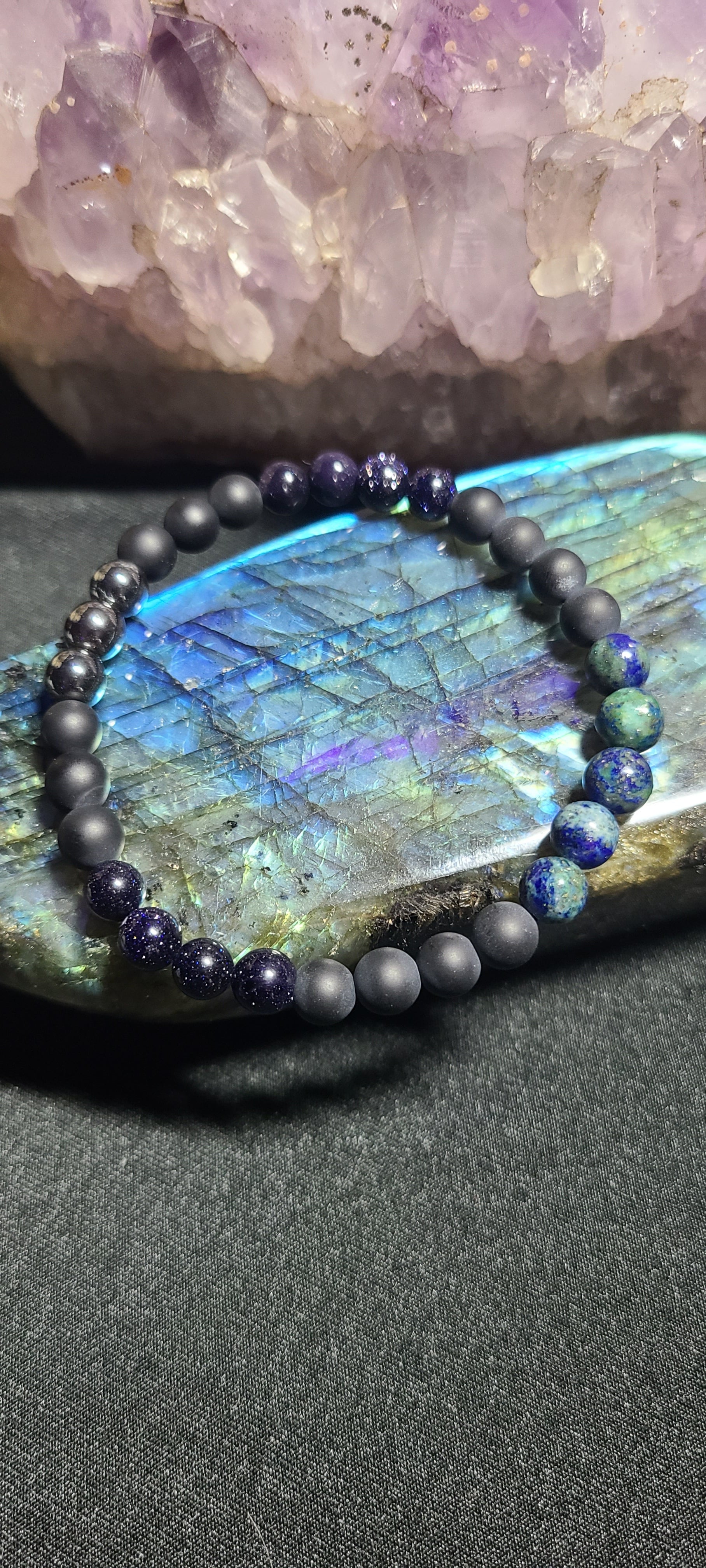 Periwinkle Blue Agate Bracelet-Gemstone Jewelry at $27.00 CAD only from  Lorna Gemstone Jewelry